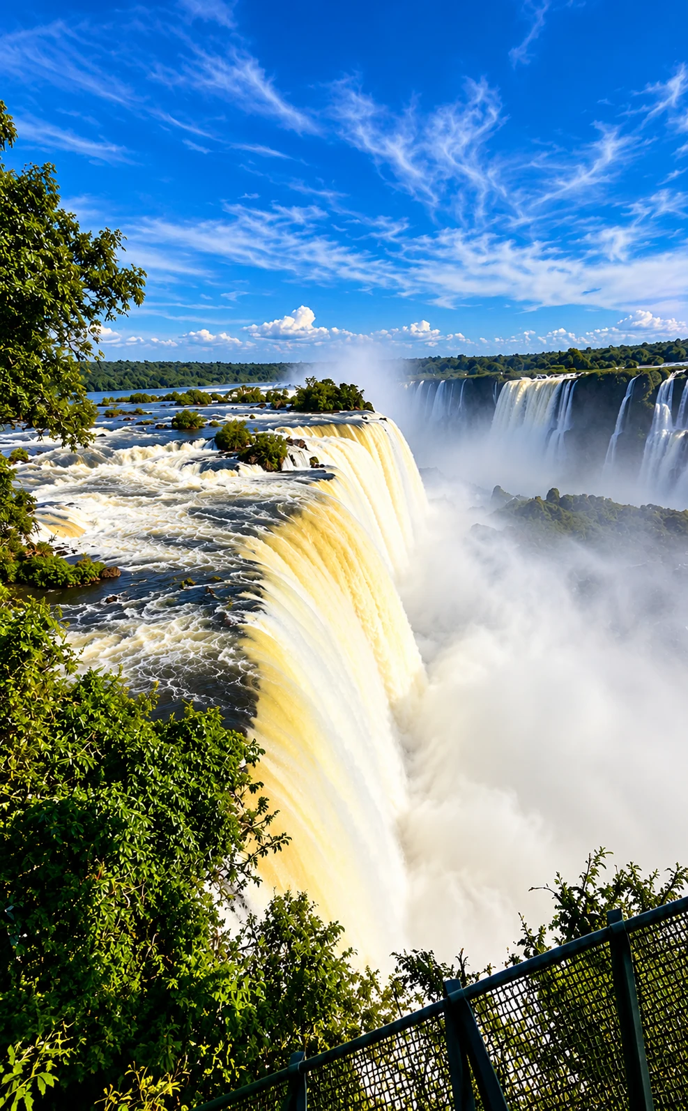 A força das águas nas Cataratas do Iguaçu